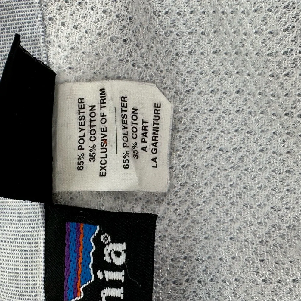 Patagonia Vintage Outdoor Long Sleeve Vented Fishing Shirt Pale Blue/Gray Large - Picture 14 of 15